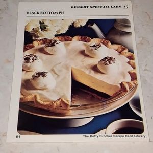 The Betty Crocker Recipe Card Library REPLACEMENT CARD DESSERT SPECTACULARS
